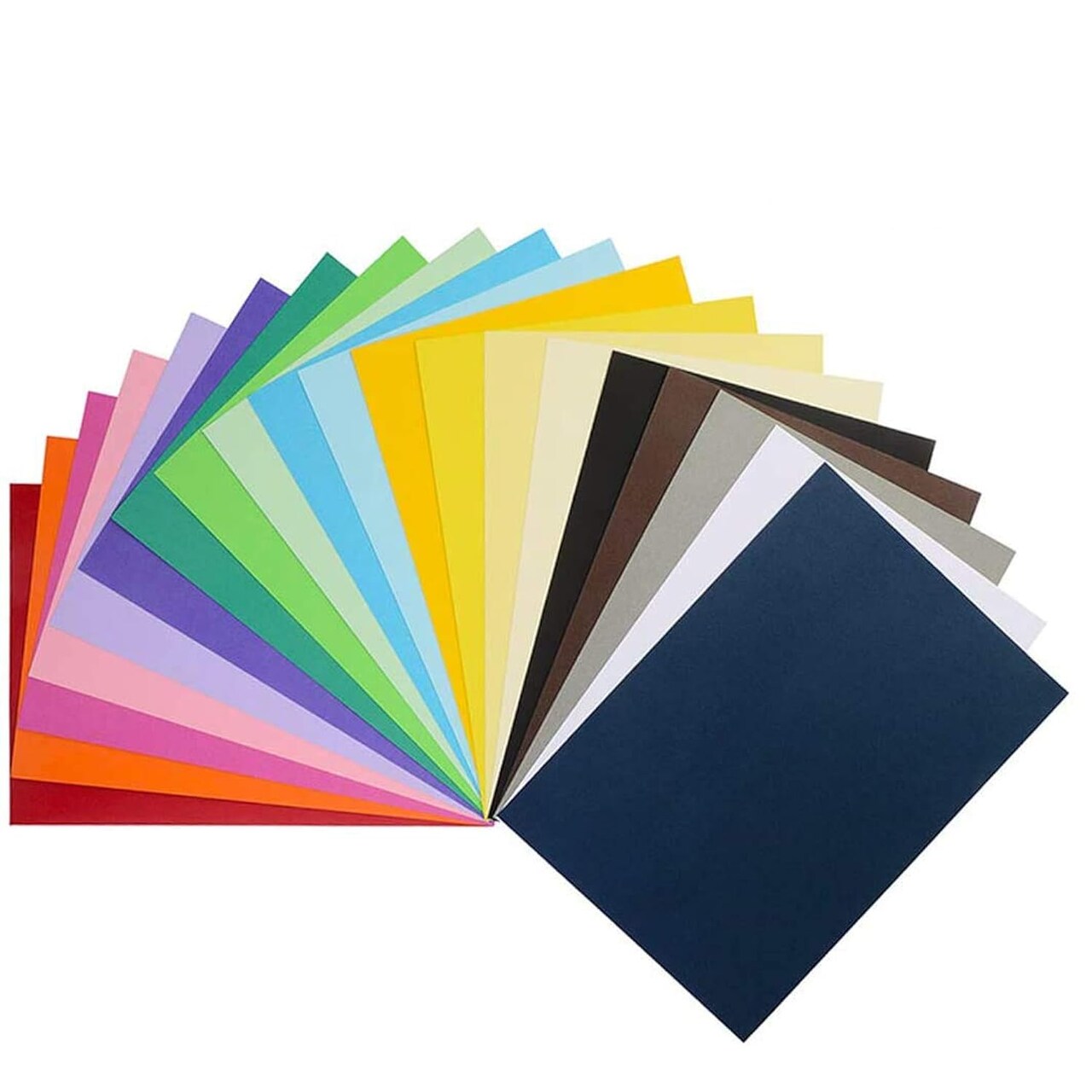Double Sided Lightweight Construction Paper, Neon Colored Paper Pads Multicolored Construction Paper Craft Paper, Printing Paper And Copy Paper, 70GSM A4 20 Assorted Colors,8" x 11", 200 Sheets